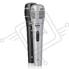 Микрофон проводной BBK CM215 2.5м черный/серебристый