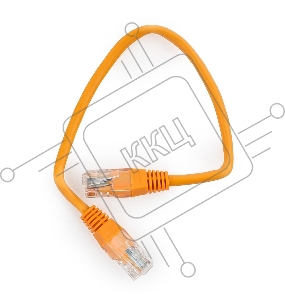 Патч-корд UTP Cablexpert кат.5e, 0.25м, литой, многожильный (оранжевый)