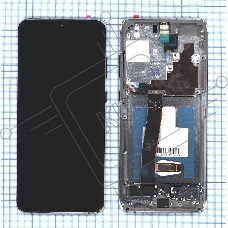 Дисплей для Samsung Galaxy S20 Ultra SM-G988B в сборе с тачскрином и рамкой (OLED) черный
