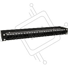 Кронштейн телекоммуникационный Hyperline BW19-1U-110F-RAL9005 настен. 1U 19