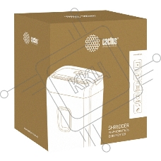 Шредер Cactus CS-SH-8-13-5X18 (секр.P-4)/фрагменты/8лист./13лтр./скрепки/скобы/пл.карты
