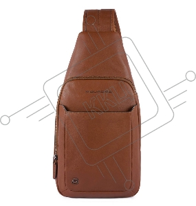 Рюкзак слинг Piquadro Black Square CA4827B3/CU коричневый натур.кожа