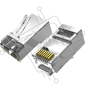 Коннектор Vention RJ45 (8p8c), FTP, cat. 6A, под витую пару, экранированный (10шт.)