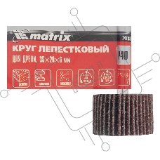 Круг лепестковый для дрели, 30 х 20 х 6 мм, P 40 Matrix