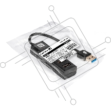 Хаб USB (концентратор) 4-в-1 ExeGate DUB-3213 (кабель-адаптер USB2.0 --> 3xUSB2.0, 1xUSB3.0, Plug&Play, черный)