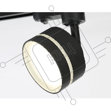 Трековый светильник Ambrella light GL5385 BK/FR черный/белый матовый GX53 max 12W