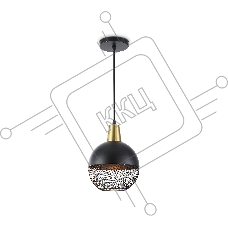 Светильник Ambrella light TR8504 BK/CP черный/медь E27 max 60W D200*1000