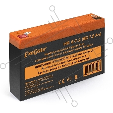 Батарея ExeGate HR 6-7.2 (6V 7.2Ah, клеммы F1)