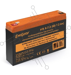 Батарея ExeGate HR 6-7.2 (6V 7.2Ah, клеммы F1)