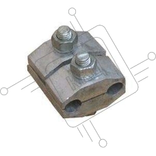 Зажим плашечный ПА-2-2А (2-х болт.) Электрофарфор 00000024