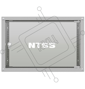 Шкаф коммутационный NTSS Lime (NTSS-WL6U5560GS) настенный 6U 550x600мм пер.дв.стекл несъемн.бок.пан. 30кг серый 110град. IP20 сталь