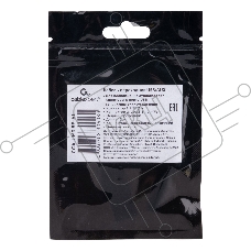 Кабель-переходник AUX Cablexpert CCA-UM3.5F-AL AM/Jack3.5(F), алюминий+нейлон.оплётка, 0.15м, пакет