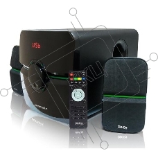 Колонки Dialog Progressive AP-203 BLACK {2.1, 18W+2*10W RMS, USB+SD reade}