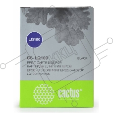 Картридж матричный Cactus CS-LQ100 черный (8 мм, 1.6 м, 2 000 000 знаков) для Epson LQ-100/ActionPrinter(AP)-3250
