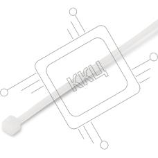 Стяжка нейлоновая неоткрывающаяся Hyperline GT-150IC, безгалогенная (halogen free), 150x3.6мм, (100 шт)