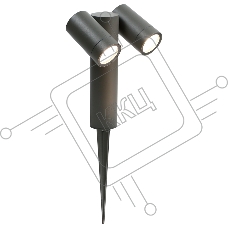 Садово-парковый светильник General GPF-2MR16-GU10-R-IP65 Графит Люмикс