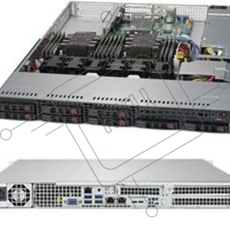 Платформа SuperMicro 1029P-WT, 1U, 10x SATA, 12x DDR4, 400W