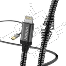 Кабель Hama Metal 00173626 Lightning (m) USB A (m) 1.5м черный