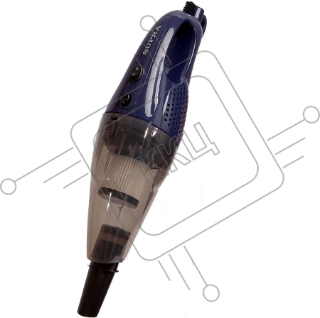 Проводной пылесос SUPRA VCS-5090 2 в 1 циклон 600Вт прозрачный пылесборник 1 л шнур 4 м 3 насадки в комплекте составная металлическая ручка синий