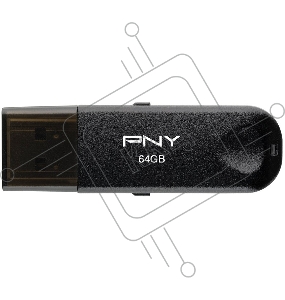 Флеш диск USB PNY 64GB ATTCLA USB 2.0 BLKTRNBLK