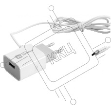 Сетевое зарядное устройство Harper WCH-5118 WHITE 1xUSB 2.1A + кабель USB Type-C