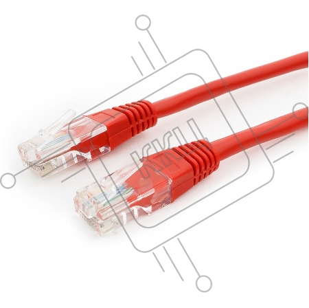 Патч-корд UTP Cablexpert кат.5e, 0.25м, литой, многожильный (красный)