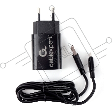 Адаптер питания Cablexpert MP3A-PC-35 USB 2 порта, 2.4A, черный + кабель 1м micro