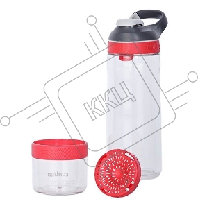 Бутылка Contigo Cortland Infuser 0.72л прозрачный/красный пластик (2095014)
