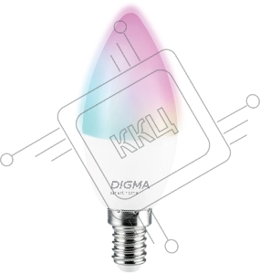 Умная лампа Digma DiLight F1 E14 5Вт 470lm Wi-Fi (DLF1E14)