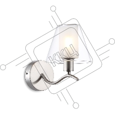 Настенный светильник Ambrella light LH57085 SN/FR никель/белый матовый E14 max 40W 230*140*200