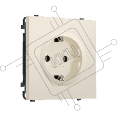 Комплект механизма электрической розетки SIGMA Бежевый матовый 50Hz 2P+E с/з 16A-250V QUANT PRO (SP3260, PR141)