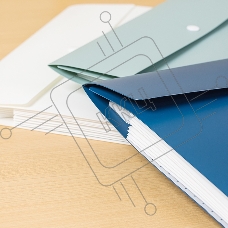Папка-портфель Deli Linfini EF606 на кнопке 8 отделений, A4, пластик, ассорти
