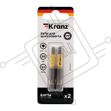 Бита для шуруповерта KRANZ Torx T15х50 мм (2 шт./уп.)