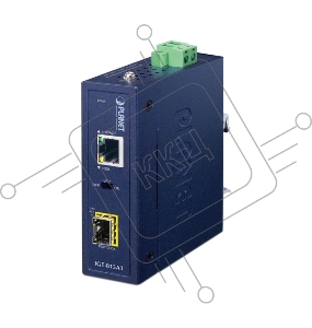 Медиаконвертор PLANET IGT-815AT IP30 Compact size Industrial 100/1000BASE-X SFP to 10/100/1000BASE-T Media Converter (-40 to 75 C, LFP Supported)