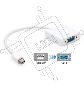 Переходник видео Premier 6-912 miniDisplayport (m)/VGA (f) 0.15м. белый