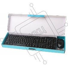 Беспроводной комплект клавиатура + мышь Oklick 230M Black 2.4ГГц  Nano Receiver USB