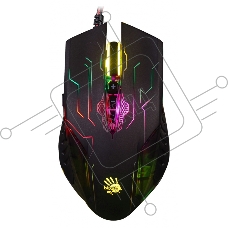 Мышь проводная A4Tech Bloody Q51 черный, 3200 dpi, USB, кнопки - 8