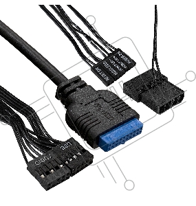 Корпус Minitower ExeGate mEVO-7807-NPX400 (mATX, БП 400NPX 12см, 1*USB+1*USB3.0, черный 1x12см с RGB подсветкой)