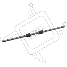 Ролик подачи конвертов HP LJ Enterprise 600 M601/602/603/630 MFP (RC2-5701)