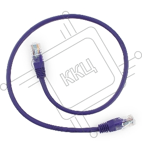 Патч-корд UTP Cablexpert кат.5e, 0.25м, литой, многожильный (фиолетовый)