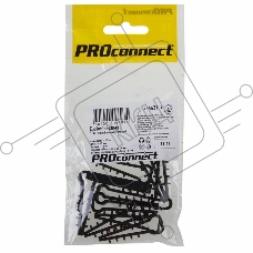 Дюбель-хомут PROconnect 5-10, черный, прямоугольный, 10 шт.