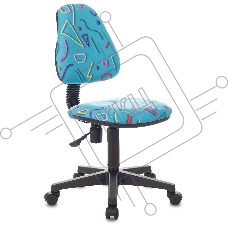 Кресло детское Бюрократ KD-4 голубой Sticks 06 крестовина пластик