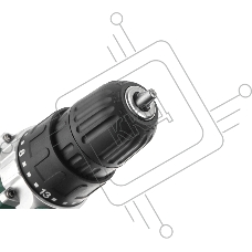 Дрель-шуруповерт Hammer ACD12CS, Аккумуляторная, 12В