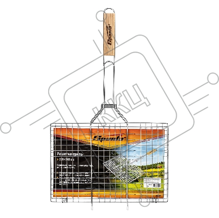 Решетка-гриль 220х340 мм, хромированная// Sparta
