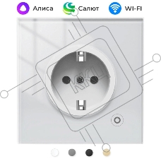 Розетка Moes Wi-Fi Smart Plug белая модели WK-EU