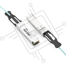 Кабель NADDOD NVIDIA/Mellanox MFS1S00-H005E/MFS1S00-H005V Compatible AOC 5m (16ft) 200Gb/s QSFP56 InfiniBand HDR LSZH Active Fiber Cable (850nm MMF)