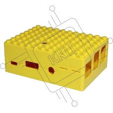 Корпус RA185 yellow для микрокомпьютера Raspberry Pi 3. RA185 Корпус ACD Yellow ABS Plastic Building Block case for Raspberry Pi 3