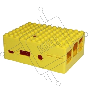 Корпус RA185 yellow для микрокомпьютера Raspberry Pi 3. RA185 Корпус ACD Yellow ABS Plastic Building Block case for Raspberry Pi 3