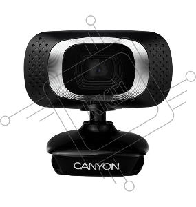 Цифровая камера Canyon CANYON C3 720P HD webcam with USB2.0. connector, 360° rotary view scope, 1.0Mega pixels, Resolution 1280*720, viewing angle 60°, cable length 2.0m, Black, 62.2x46.5x57.8mm, 0.074kg
