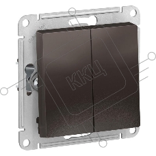 Механизм выключателя 2-кл. ATLAS DESIGN (сх.5) 10АХ мокко SchE ATN000651